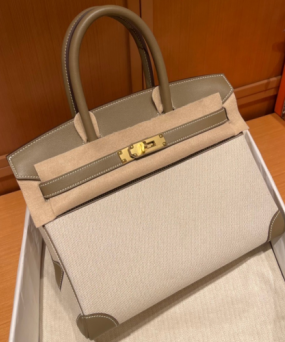 에르메스 버킨백30 톨리 에토프 금장 캔버스 스위프트